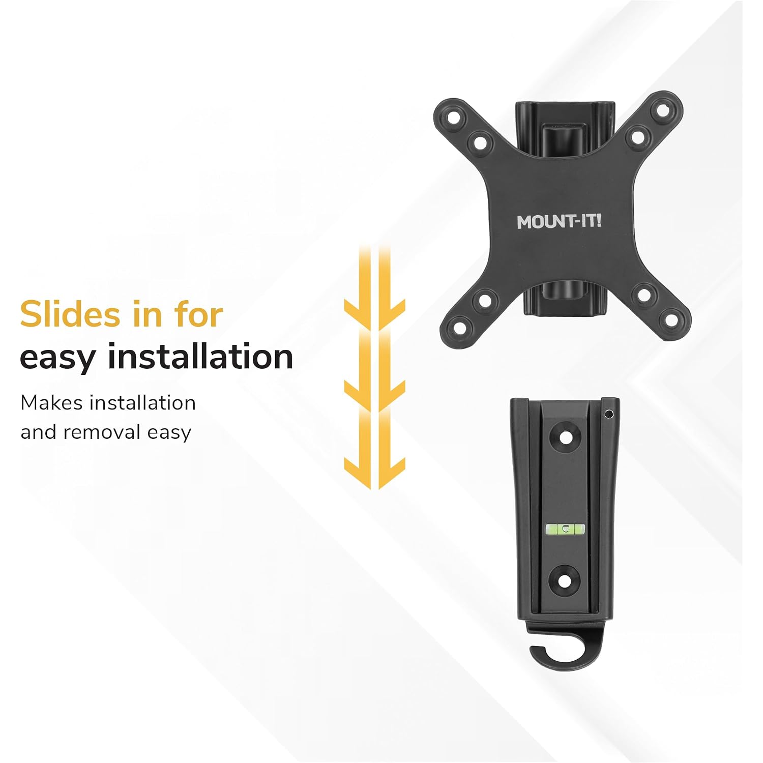 Mount-It! Rv Tv Wall Mount - Dual Wall Plates - Move Tv Between Indoor And Outdoor - Quick-Release Full Motion - Marine-Grade Rustproof Aluminum - 19–43" Tvs - Vesa 75X75–200X200-33 Lbs - ±30° Tilt