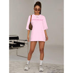 BANGELY Faith Over Fear Shirt Women Graphic Shirts Oversized Workout Gym Christian Religious Tees Drop Shoulder Tee Tops B-pink