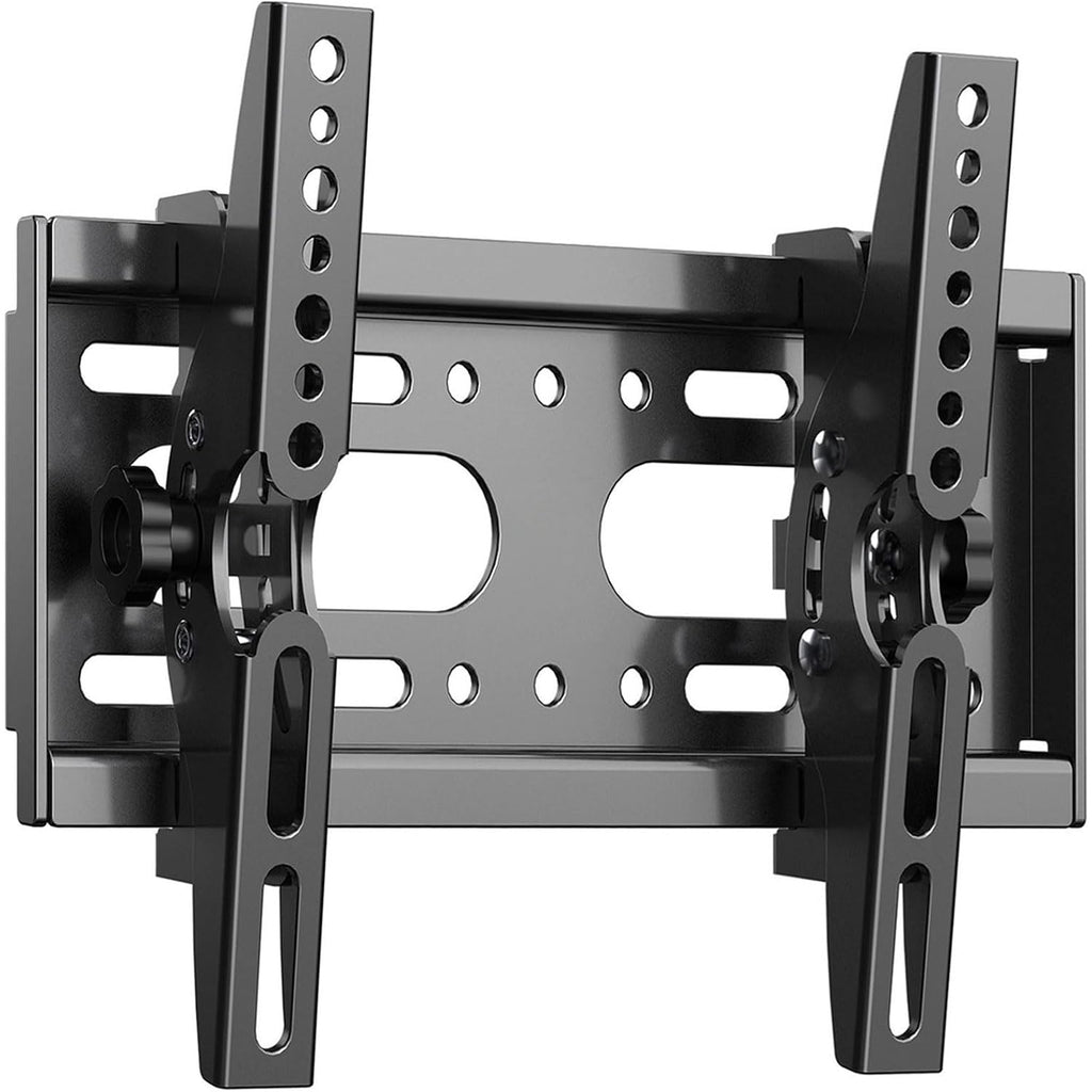 Jobzyp Tilt Tv Wall Mount Bracket For 14-42 Flat Screen Tvs & Monitors, 19 21 23 27 29 32 37 39 Inch Low Profile Universal Tilting Tv Monitor Mount Fits 8" Wood Studs Vesa 50X50-200X200Mm Up To 55 Lbs
