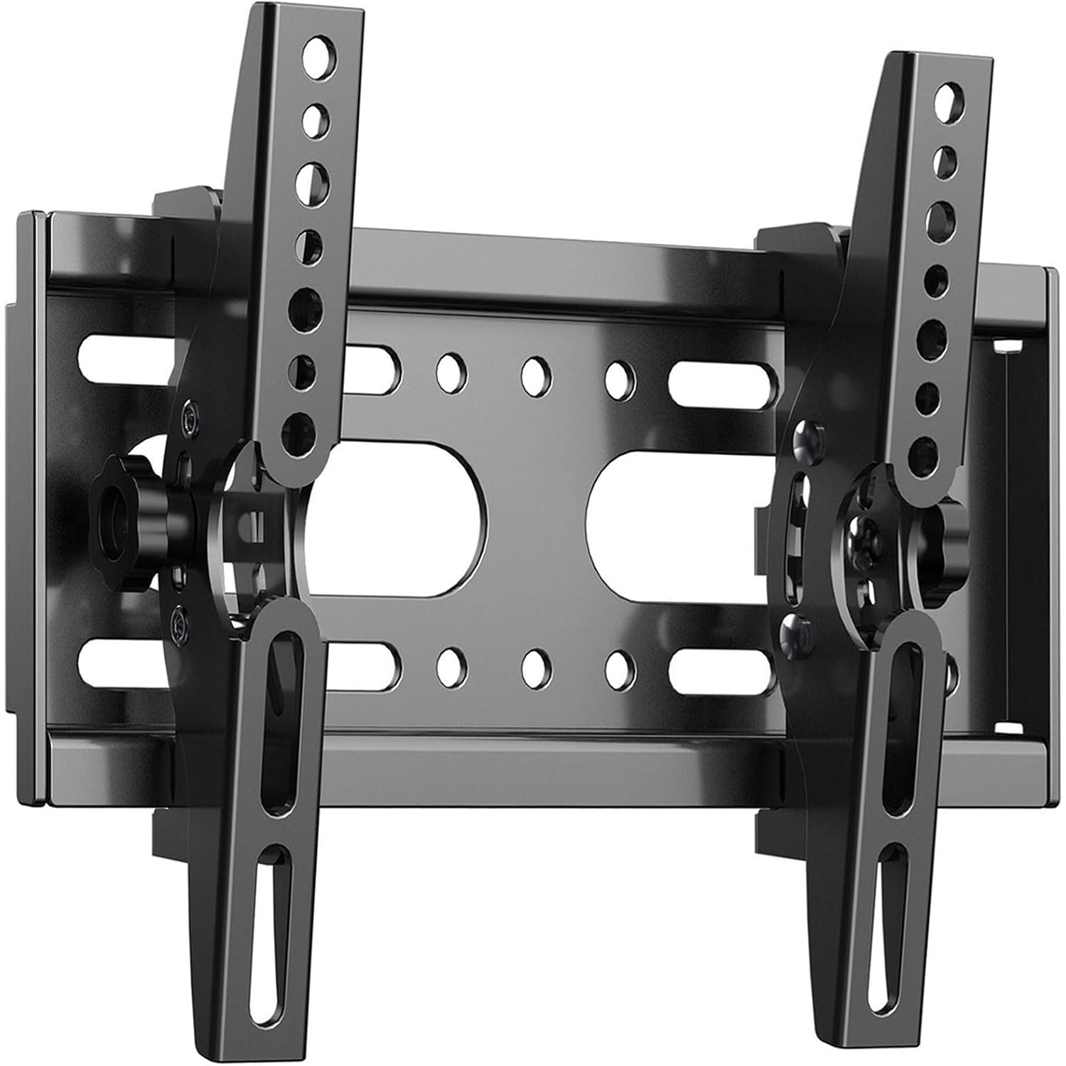 Jobzyp Tilt Tv Wall Mount Bracket For 14-42 Flat Screen Tvs & Monitors, 19 21 23 27 29 32 37 39 Inch Low Profile Universal Tilting Tv Monitor Mount Fits 8" Wood Studs Vesa 50X50-200X200Mm Up To 55 Lbs