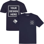 Dry Wicking Custom Shirts For Men, Personalized Shirts, Uv Moisture Wicking T-Shirt, Small Business Work Shirts Black