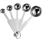 5Pcs Measuring Spoons Set, Include 1/8,1/4,1/2,1 Tsp, And 1Tbsp Cup | Measuring Spoons Set,Includes 1/8 Tsp,1/4 Tsp,1/2 Tsp,1 Tsp,1 Tbsp,Stainless Steel Measuring Cups, Teaspoon For Measure
