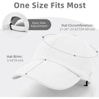 Baseball Cap for Men Women, Dad Hat Unstructured Low Profile, Soft Brim Adjustable Plain Baseball Hat for Outdoor Golf 1 Pack-white