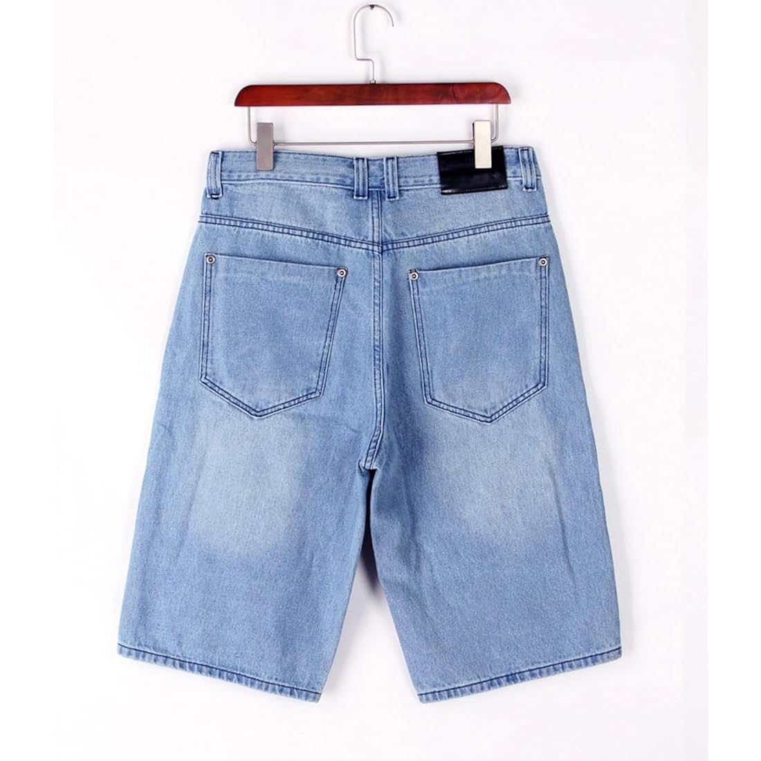 Enrica Men'S Baggy Jorts Casual Loose Fit Hip Hop Skateboard Denim Shorts