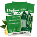 VERDORA Deep Cleansing Foot Pads,Natural Premium Footpatch, Bamboo Vinegar Ginger Powder Foot Pad for Foot Care, Adhesive Sheets, Relaxation Improve Sleep 24 pack