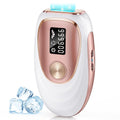 IPL Laser Hair Removal Device for Women & Men - Home 45°F Ice-Cooling Contact for Painless & Long-Lasting Results, 86% Hair Reduction in 3 Weeks for Full Body & Bikini Line, Gold