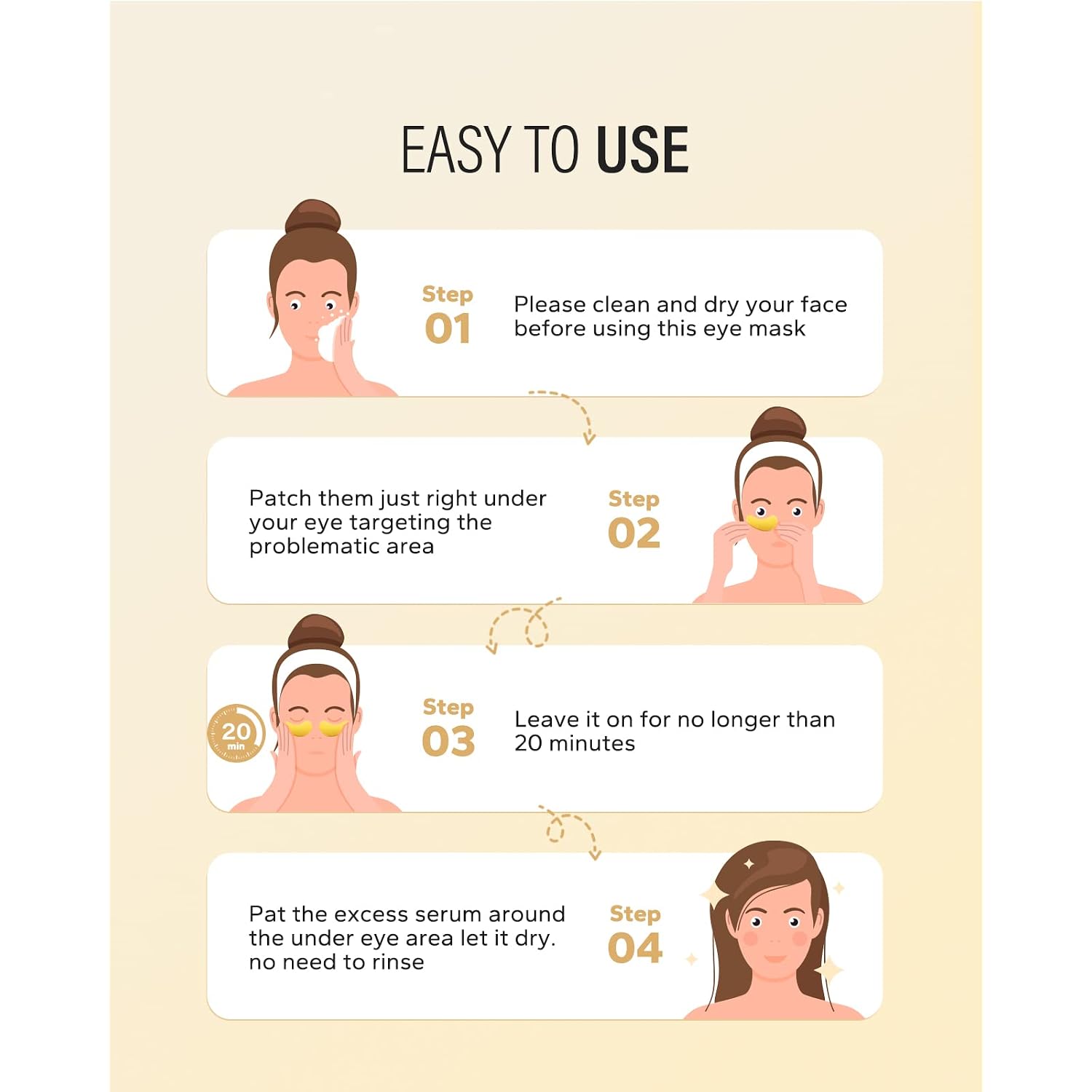 Maskiss 24K Gold Under Eye Patches (20 Pairs), Eye Mask, Collagen Skin Care Products, Eye Patches For Puffy Eyes, Eye Masks For Dark Circles And Puffiness