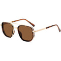 SOJOS Retro Polarized Aviator Sunglasses for Women Men Square Shades Tangle Free UV400 Protection Running Fishing SJ2754 Demi&gold