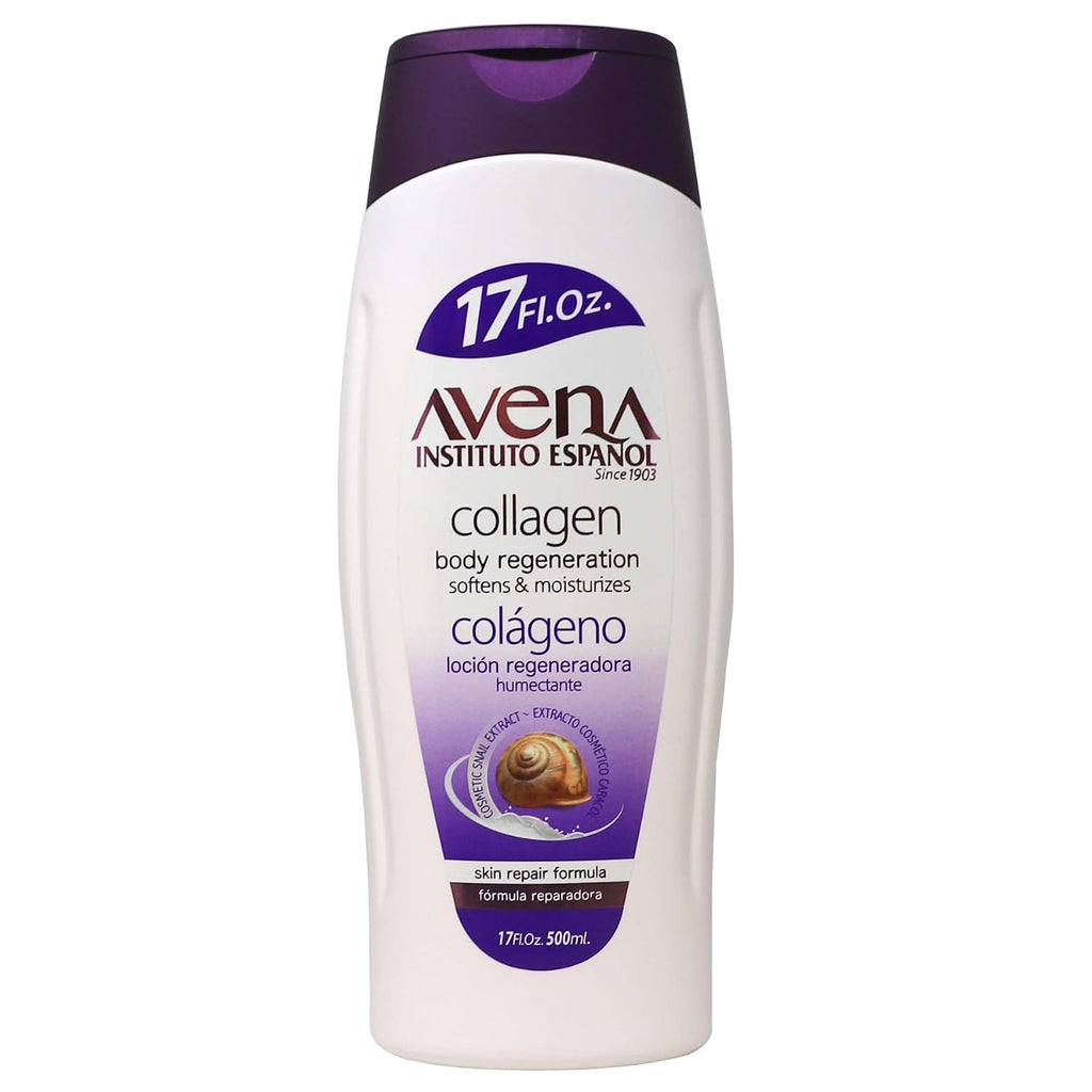 Avena Instituto Espanol Collagen Body Regeneration, Softens & Moisturizes, Skin Repair Formula, 2-Pack Of 17 Fl Oz Each, 2 Bottles
