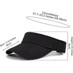 Structured Brim Quick-Dry Sun Visor Hat,Lightweight Sun Protection Sports Visor for Running Golf Tennis Women