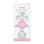 Gimme Beauty Fine Hair Claw Clips - Durable, No-Slip Design For Thin Hair - Mini Claw Clips Made From Strong & Break-Resistant Recycled Plastic - 3 Pack, Clear