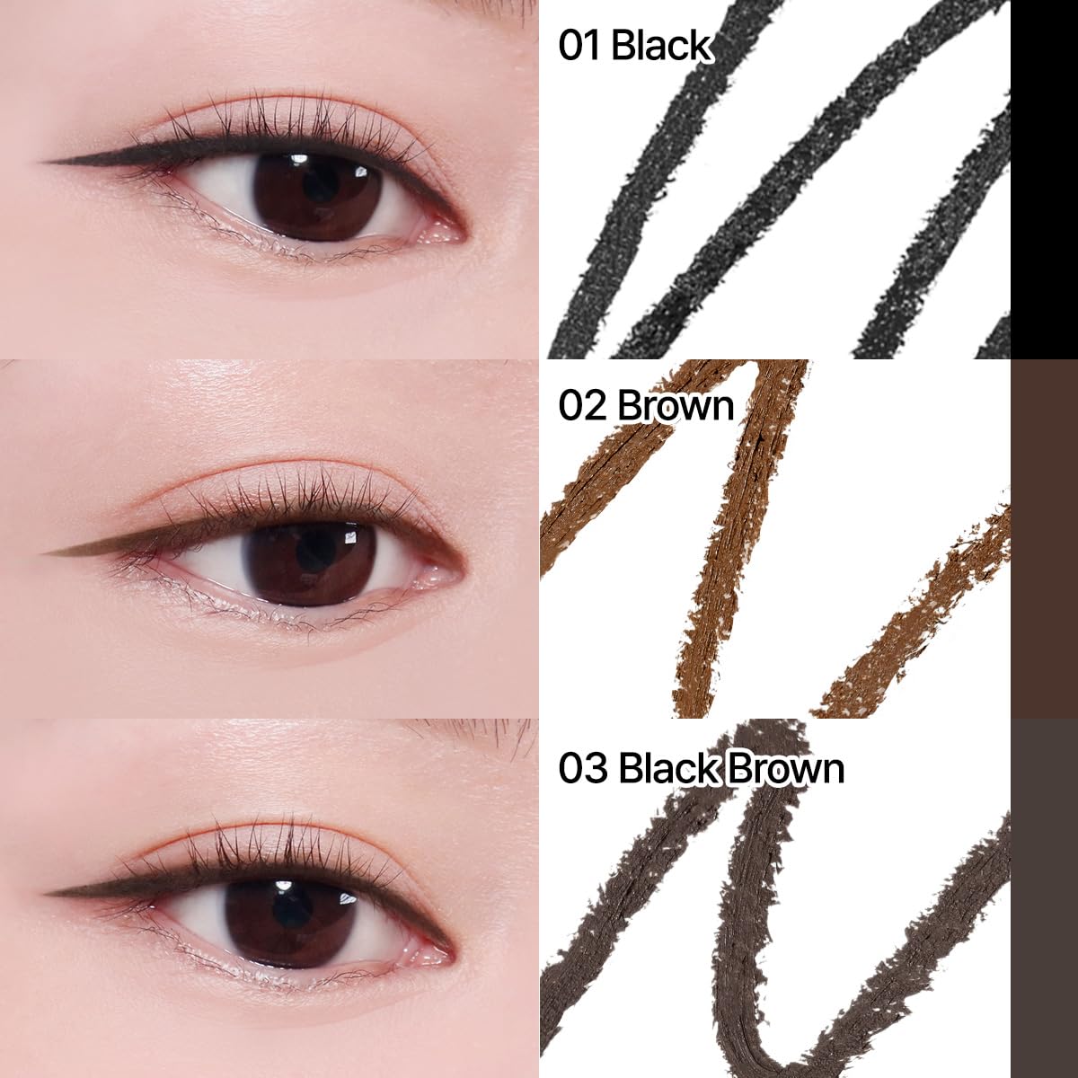 CLIO Sharp So Simple Waterproof Pencil Liner, 2mm Ultra Slim Precision Tip, Smooth Tug Free, Smudge Resistant Long Wear Formula, Clean Eye Definition, Easy Control For Daily Makeup (003 Black Brown)