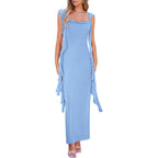Prettygarden Women'S 2026 Summer Wedding Guest Dress Sleeveless Ruffle Formal Cocktail Party Maxi Bodycon Dresses