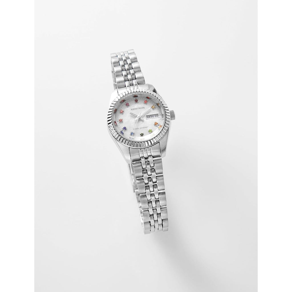 Armitron Women's Genuine Crystal Accented Bracelet Watch, 75-2475
