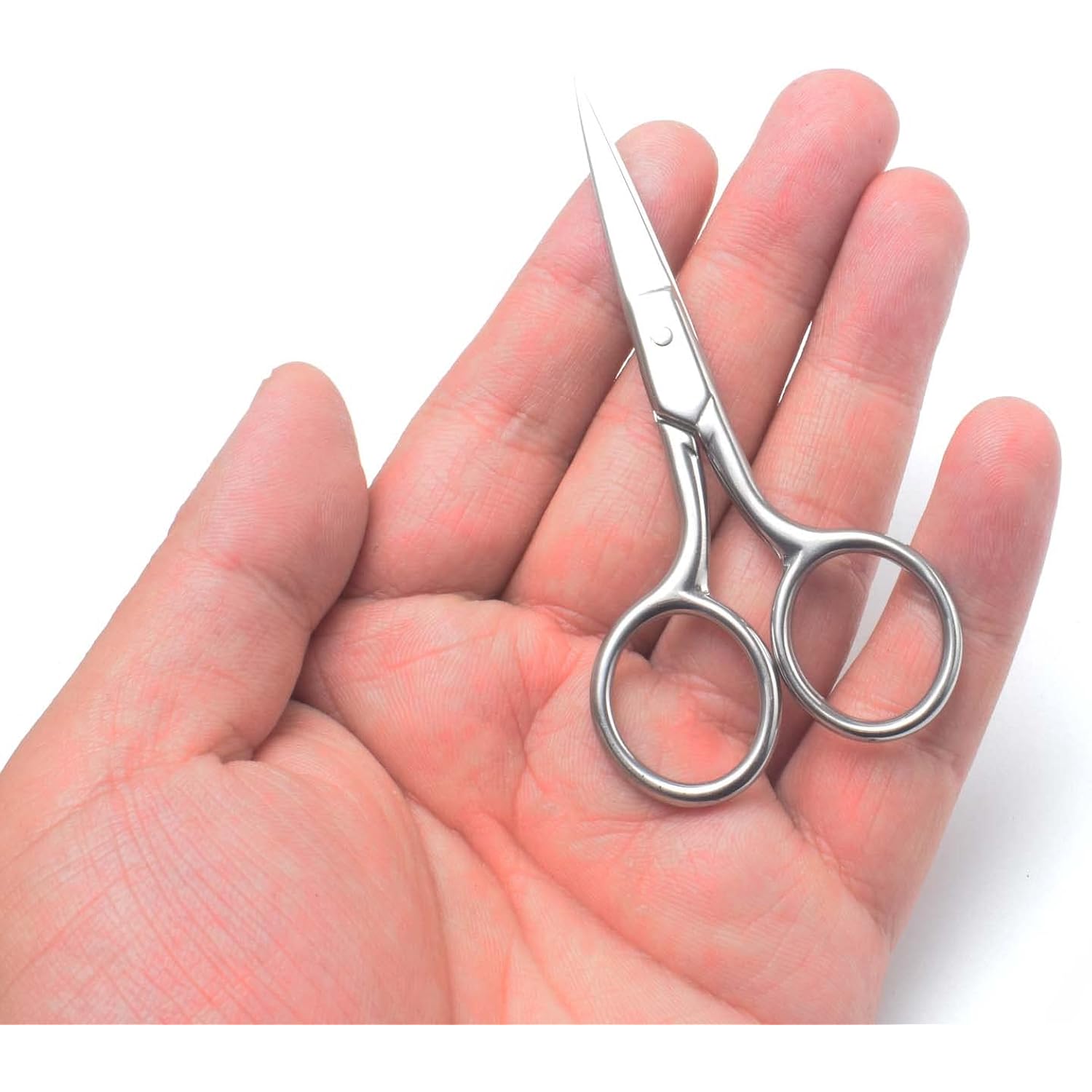 Professional Grooming Scissors for Personal Care Facial Hair Removal and Ear Nose Eyebrow Trimming Stainless Steel Fine Straight Tip Scissors Men