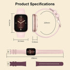 Smart Watch for Women with Bluetooth Call/Answer,1.75" Fitness Watch with Pedometer Heart Rate Sleep Monitor Step Counter Calorie 120+Sport Modes Smartwatch for Android iOS