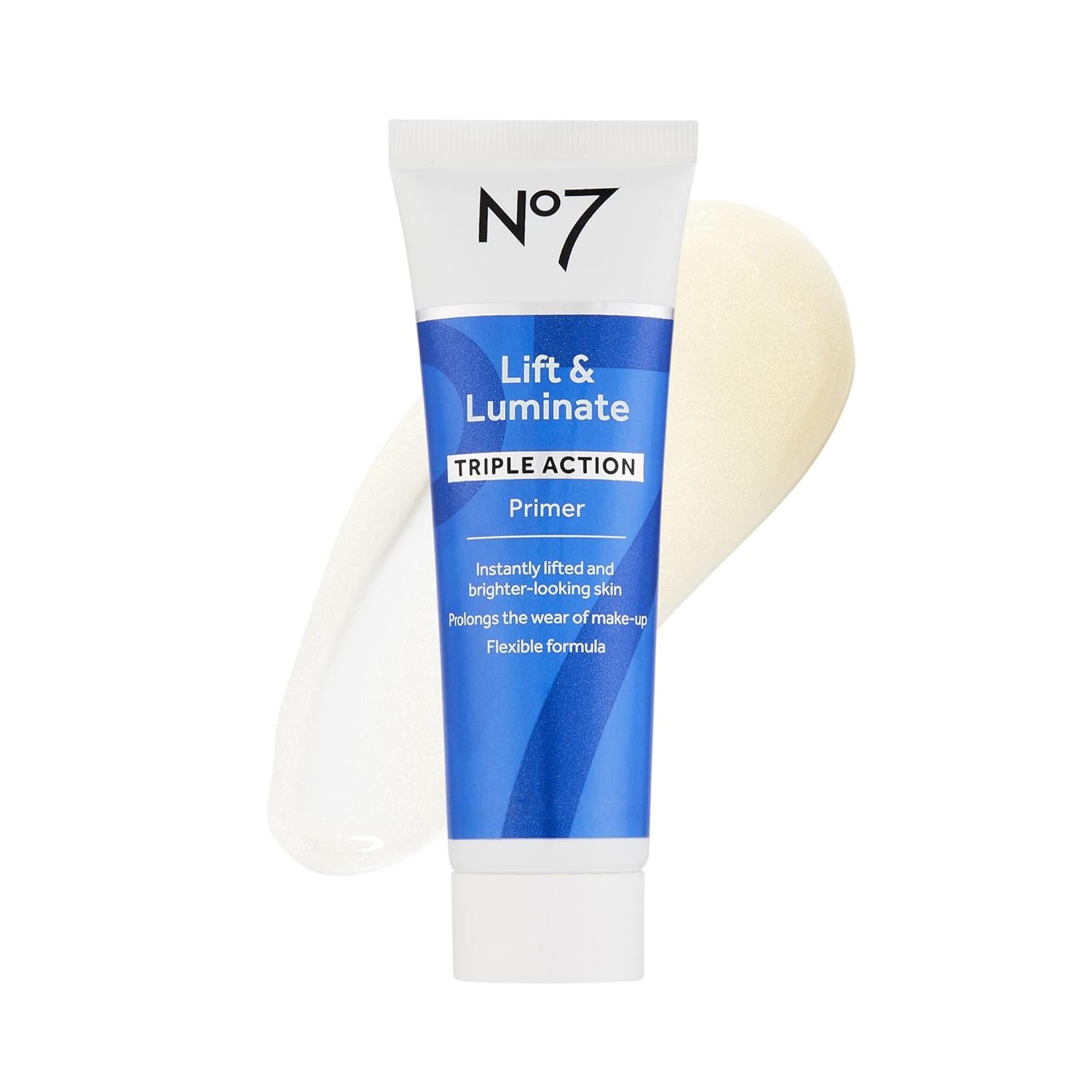No7 Lift & Luminate Primer - Hydrating Primer with Niacimamide - Creates Smooth Base for Makeup Application & Illuminates Skin Glow (30ml)
