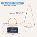BOSTANTEN Clear Bag for Stadium Approved Crossbody Purse Handbags for Concerts Sports Events