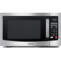 Toshiba Em131A5C-Ss Countertop Microwave Ovens 1.2 Cu Ft With 12.4" Removable Turntable Smart Humidity Sensor, 12 Auto Menus Mute Function Eco Mode Easy Clean Interior, 1000W, Silver