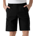 Six Islands Men'S Cargo Shorts 9" Inseam Elastic Waistband Casual Relaxed Fit Work Shorts With 6 Pockets