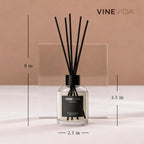 Vinevida Reed Diffuser Volcano | Diffuser Reed For Home & Bathroom | Long-Lasting Scent Sticks Set | Oil Stick Diffuser | Bathroom Scent