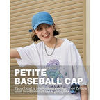 Zylioo Small Baseball Cap,Petite Size Ball Cap,Relaxed Little Sports Cap,Adjustable Fitted Golf Cap for Men Women