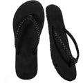 Womens Slim Braided Comfortable Flip Flops Summer Beach Thong Sandals Arch Support Non Slip