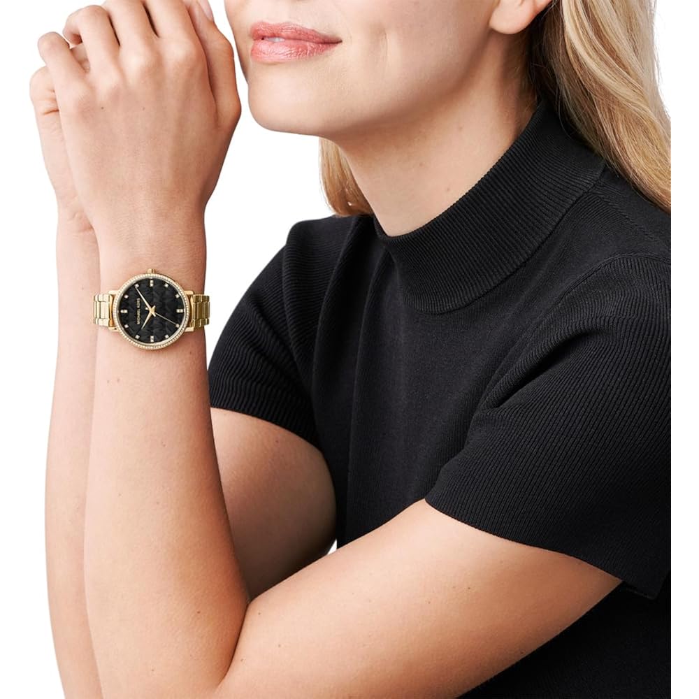 Michael Kors Women'S Pyper Three-Hand Stainless Steel Watch (Model: Mk4916)