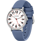 Nurse Watch For Nurses Doctors Women Men,Waterproof Analog Watches With Luminous Dial And Japanese Quartz Movement,Easy To Read Military Time Watch With Second Hand, 12/24 Hours,Silicone Band
