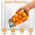 Mason Jar Pour Spout Lid Stainless Steel,Pour Spout Flip Cap Lids for Mason Jars,No Rust Leaking Proof for Home Brewing Fruit Fermenting Drinks Airtight(2PCS) (Regular Mouth)