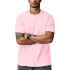 Zengjo Mens Crewneck T Shirts Relaxed Plain Soft Triblend Basic Tees