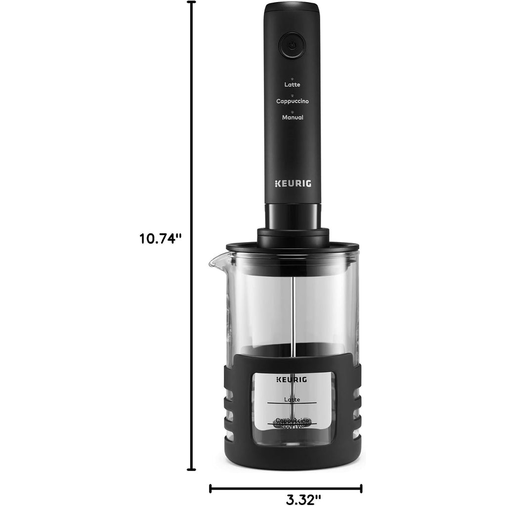 Keurig Simplecafe Frother, Rechargeable Handheld Milk Frother For Lattes, Cappuccinos & Iced Coffee, Usb Cord Included, Microwave-Safe Frothing Cup, Hot & Cold Foam Maker