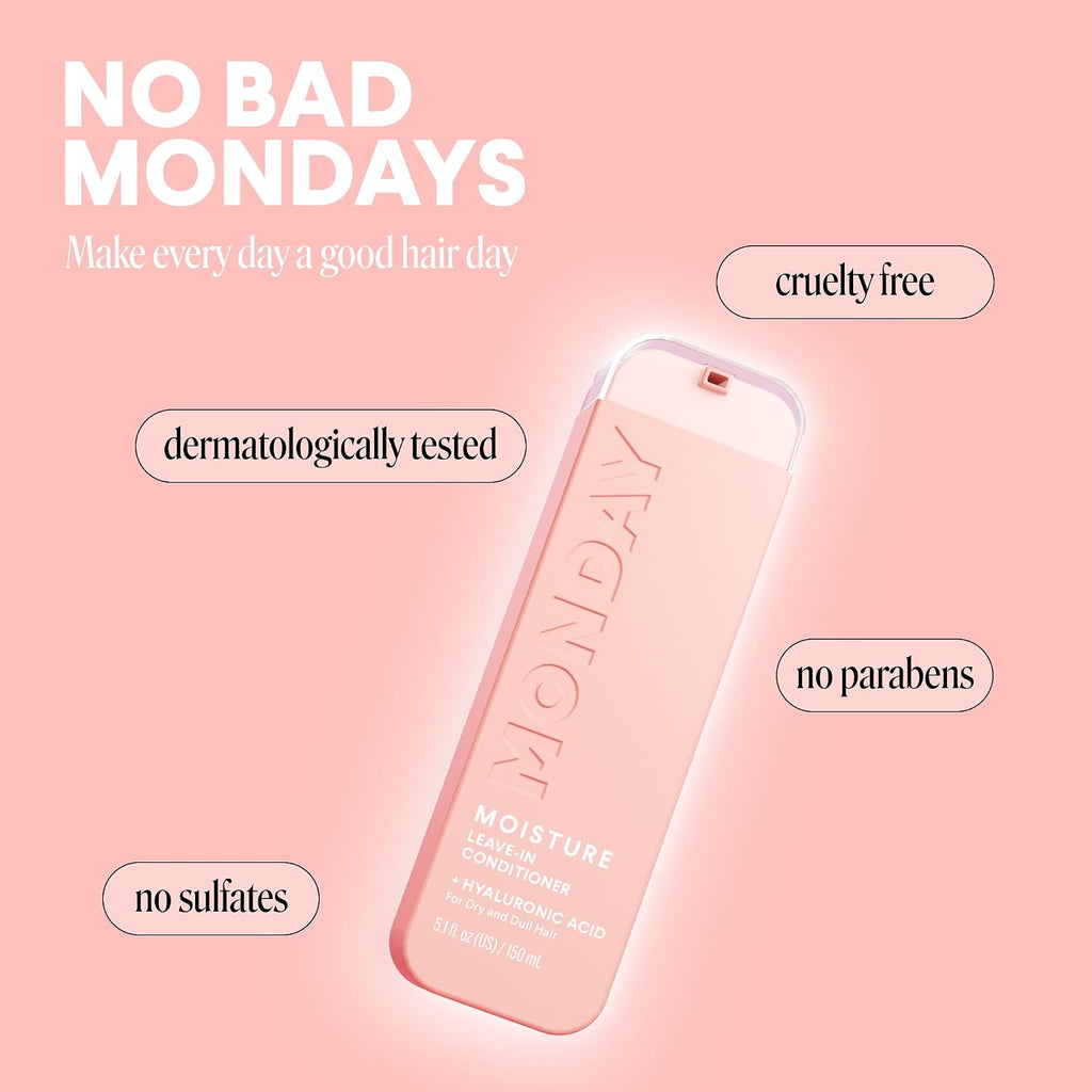 Monday Haircare Moisture Leave In Conditioner With Hyaluronic Acid, Jojoba & Almond Oil, Shea Butter& Wheat Protein For Dry & Dull Hair 150Ml