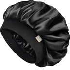 Yanibest Silk Bonnet For Men Women Hair Bonnet For Sleeping Double Layer Satin Bonnet For Natural Curly Hair Unisex Sleep Cap