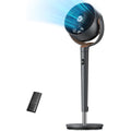 Dreo Fan For Bedroom, 120° Oscillating Standing Fans, Quiet Floor Fan With Dc Motor, 100Ft Pedestal Fans For Room, 9 Speeds, 4 Modes, 20Db, 120° Manual Vertical, 37-42" Adjustable Height, 8H Timer