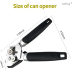 Can Opener Manual, Handheld Strong Heavy Duty Stainless Steel Can Opener, Comfortable Handle, Sharp Blade Smooth Edge, Can Openers With Multifunctional Bottle Opener
