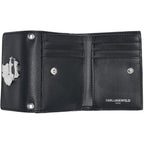 Karl Lagerfeld Paris Women'S Wallet Crossbody On A Chain, Black Multi