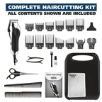 Wahl Usa Chrome Pro Corded Clipper Complete Haircutting Kit For Men – Powerful Total Hair Clipping, Beard Trimming, & Grooming - Model 3024635
