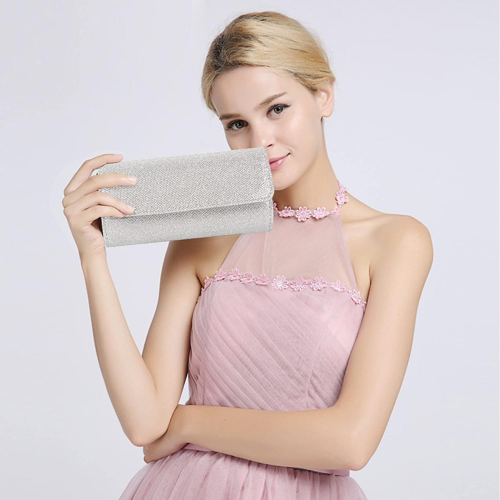lovyoCoCo Evening Bag Clutch Purses for Women Ladies Sparkling Party Handbag Wedding Bag