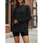 Trendy Queen Womens Oversized Long Sleeve Shirts Fall Tops 2026 Basic Tee Casual Workout Y2K Clothes