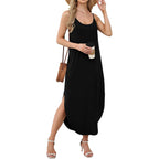 Wiholl Women'S Maxi Dresses For Women Casual Long Summer Sun Dresses 2026 Spaghetti Strap Hawaiian Vacation Outfits For Women