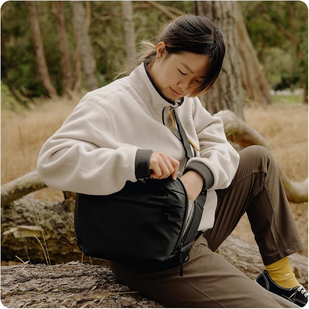 Peak Design Everyday Sling 6L, Kelp, Padded Adjustable Shoulder Strap For Crossbody Or Waist Carry, Flexfold Dividers, Ideal For Carrying Cameras Or Everyday Essentials, Sling Bag For Men And Women