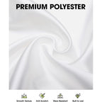 Pureegg Rectangle Table Cloth 60" x 102" – Durable Polyester Tablecloth Offers Reusable & Washable Protection, Ideal for Outdoor Party, Picnic, Wedding, Banquet and Birthday, 2 Pack, White