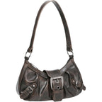 Verdusa Shoulder Bag For Women Y2K Mini Purse Cute Goth Punk Vintage Purse | Top Handle