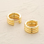 MYEARS Women Earrings Gold Huggie Hoop 14K Small Simple Hypoallergenic Everyday Jewelry