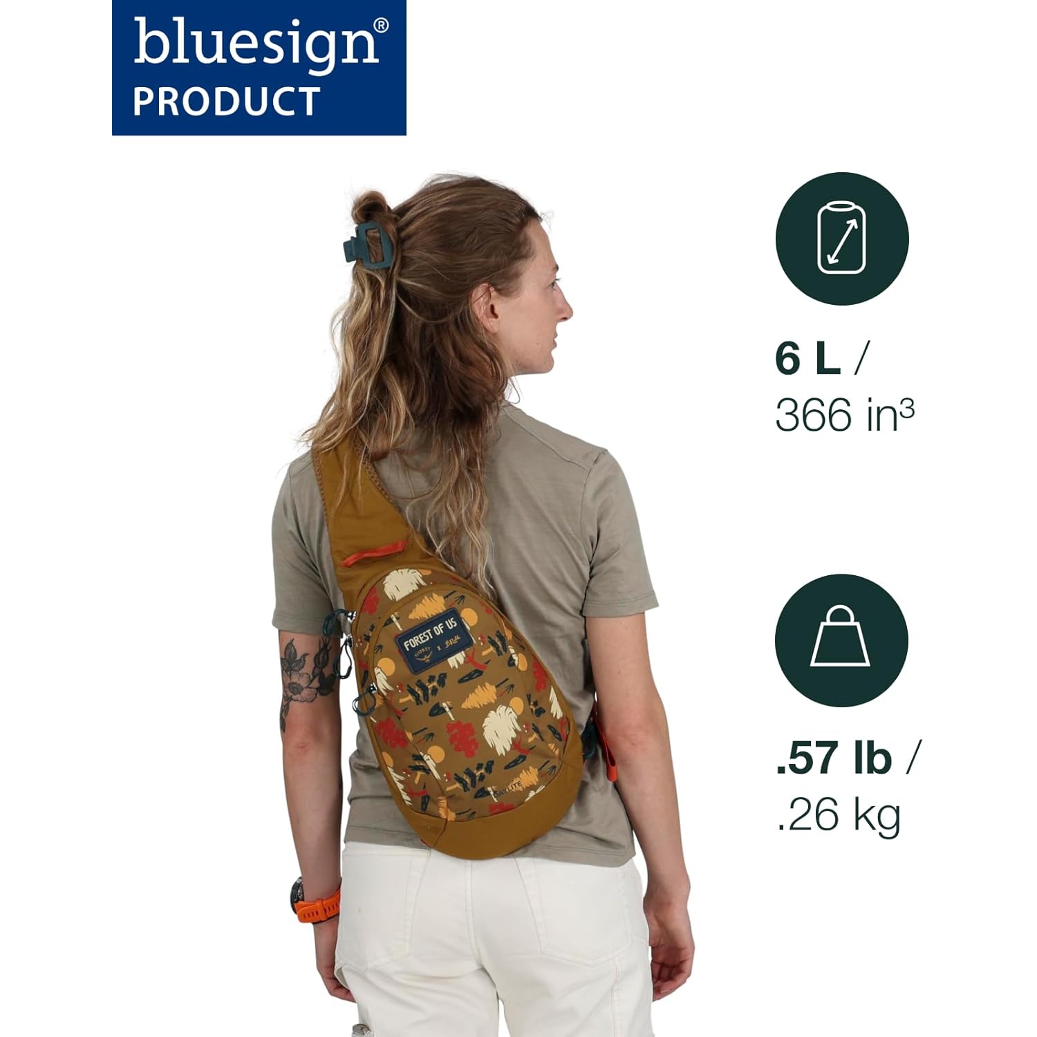 Osprey Daylite Shoulder Sling Bag - Crossbody Backpack for Everyday Carry, Festivals, and Travel