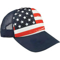 Veracco American Flag Trucker Hat Cap Mesh Back with Adjustable Snapback Strap 4th of July USA Trucker Cap Navy