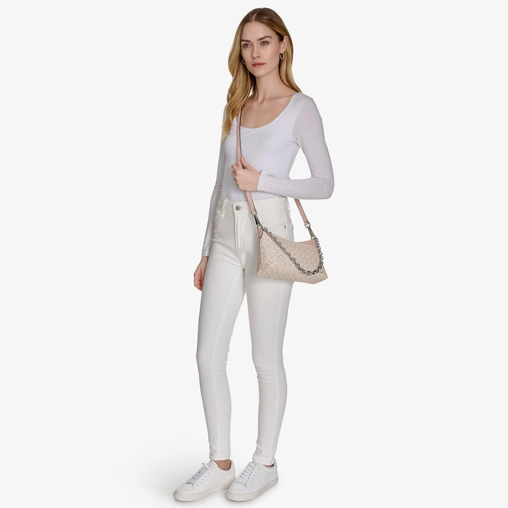 Calvin Klein Women's Zoe Top Zip Chain Crossbody
