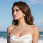 Iefil Mothers Day Gifts for Wife Women - 10-11mm Cultured Freshwater Pearl Necklace, Infinity Pearl Necklace, Anniversary Birthday Gifts for Wife Mom Girlfriend, 925 Sterling Silver