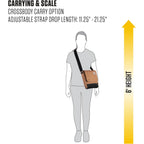 Carhartt Crossbody Snap Bag, Durable, Adjustable Crossbody Bag with Flap Over Snap Closure
